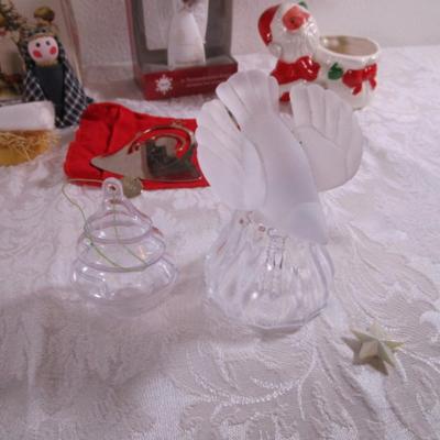 Christmas décor and nativity, silver-plated long Santa spoon