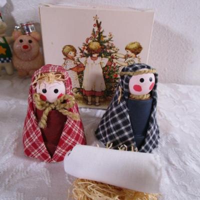 Christmas décor and nativity, silver-plated long Santa spoon