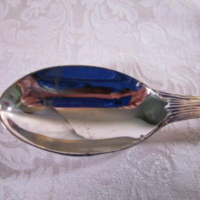 Christmas décor and nativity, silver-plated long Santa spoon
