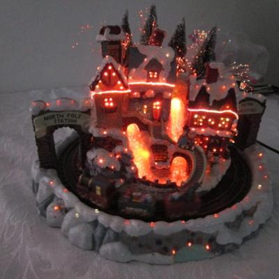 Fiberoptic Village with Train