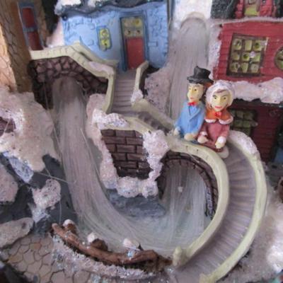 Fiberoptic Village with Train