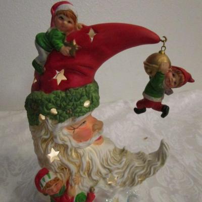 New Santa lighted moon