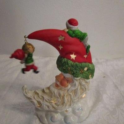 New Santa lighted moon