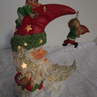 New Santa lighted moon