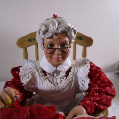 New "The Woman Behind Christmas" décor with sewing basket