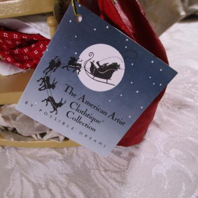 New "The Woman Behind Christmas" décor with sewing basket