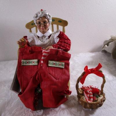New "The Woman Behind Christmas" décor with sewing basket