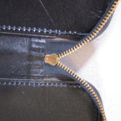 New Black vinyl scripture case with metal zipper