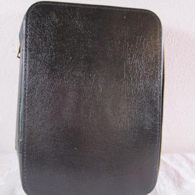 New Black vinyl scripture case with metal zipper