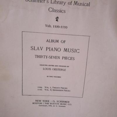 14 Vintage piano books