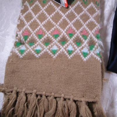 Winter scarf & 2 decorative scarves