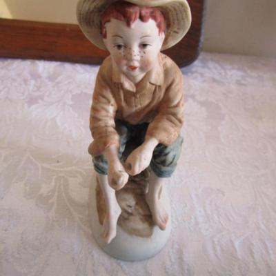 Whale figurine, fisherboy figurine, fish ice sculpture mold