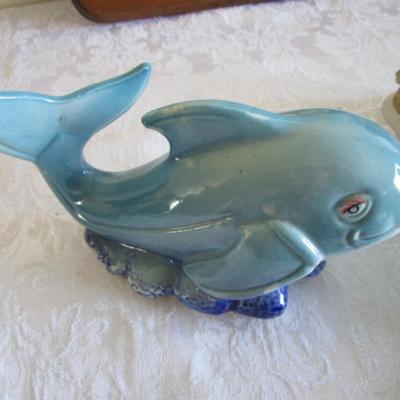 Whale figurine, fisherboy figurine, fish ice sculpture mold