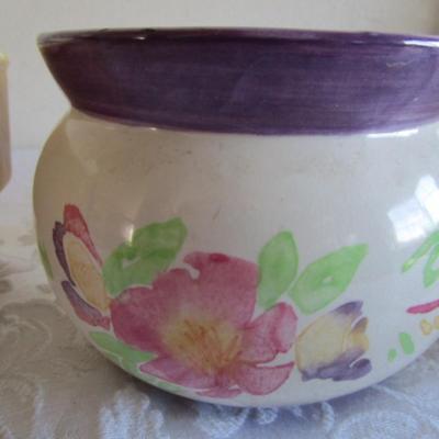 3 Vintage ceramic planters