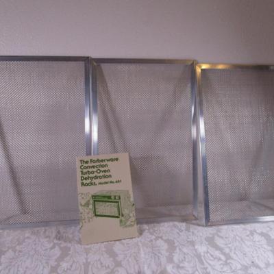 New 2 boxes Stainless steel screen food drying trays #1