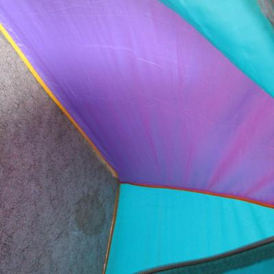 1 child's multi-color tent