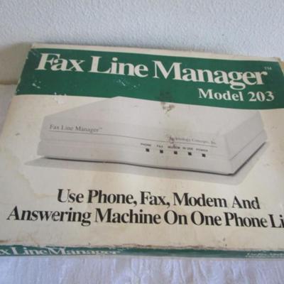 Fax line manager