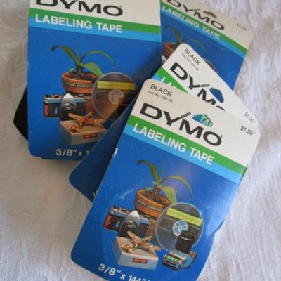 Vintage Dymo impression labeler & 31 label cartridges