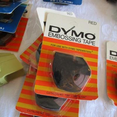 Vintage Dymo impression labeler & 31 label cartridges