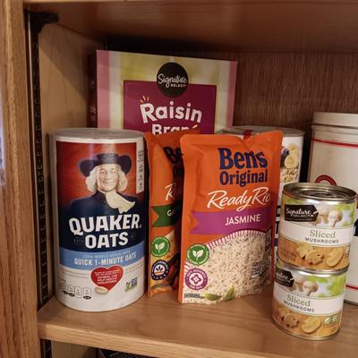 GROCERIES, TEA, DISPOSABLE BAKEWARE AND MORE