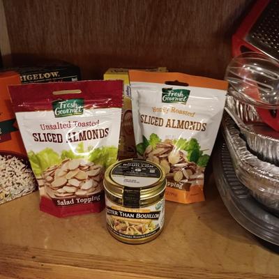 GROCERIES, TEA, DISPOSABLE BAKEWARE AND MORE