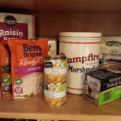 GROCERIES, TEA, DISPOSABLE BAKEWARE AND MORE