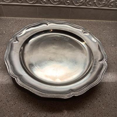 WILTON RWP PEWTER PLATTER AND SERVING BOWL