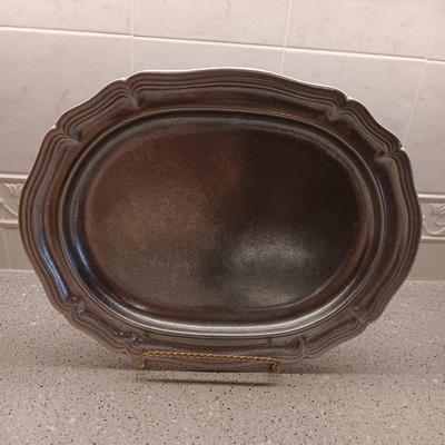 WILTON MOUNT JOY PEWTER PLATTER AND SERVING BOWL