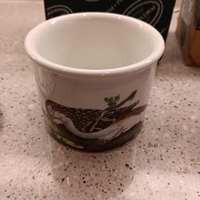 PORTMEIRION BIRDS OF BRITAIN CREAM AND SUGAR SET