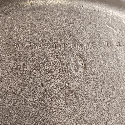 WILTON PEWTER 4 DINNER PLATES AND 6 SIDE PLATES