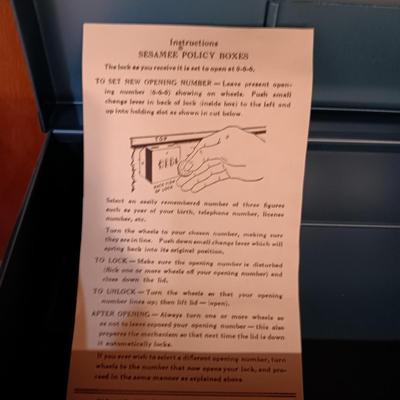 SWINGLINE LONG REACH STAPLER, 3 HOLE PUNCH AND A COMBINATION METAL BOX