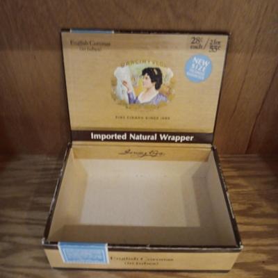 WOODEN VINTAGE AMMO BOX AND A CIGAR BOX