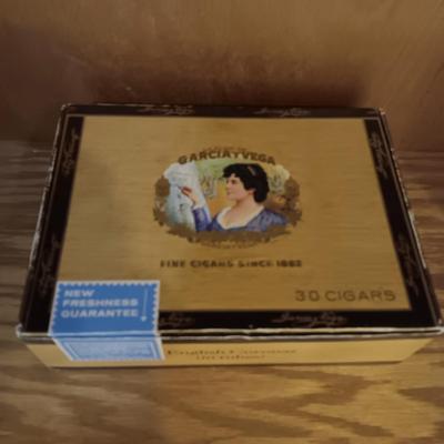 WOODEN VINTAGE AMMO BOX AND A CIGAR BOX