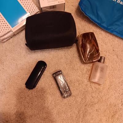 LARGE ENAMEL BOWL, SMALL TOILETRY BAG, NEW SHOWER STALL MAT & MORE