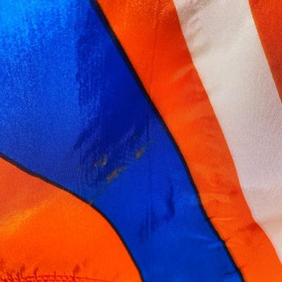 VINTAGE DENVER BRONCOS FLAG WITH POLE