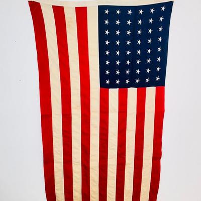 BIG DRY CLEANED AND PRESSED THICK CLOTH AMERICAN FLAG