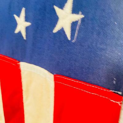 BIG DRY CLEANED AND PRESSED THICK CLOTH AMERICAN FLAG