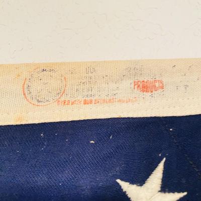BIG DRY CLEANED AND PRESSED THICK CLOTH AMERICAN FLAG