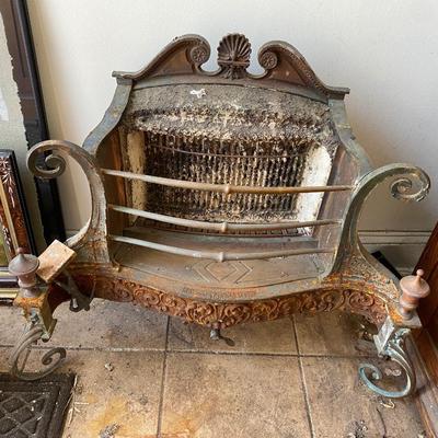 Humphrey Fireplace Antique Embossed Iron Gas Insert