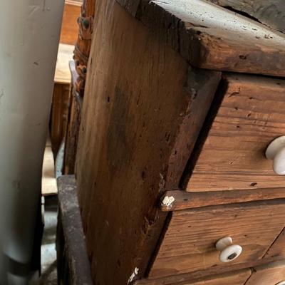 Antique 15 Drawer Wooden Apothecary Chest