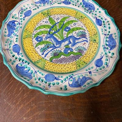 Decorative Painted Italian 14" platter
