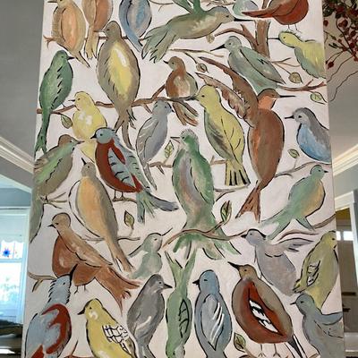 Birds at rest painting