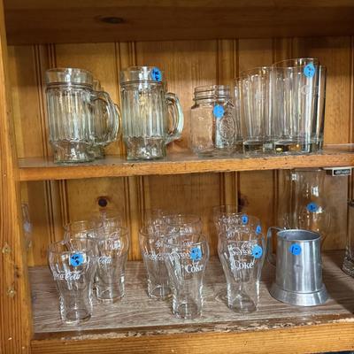 Kitchen glassware & SP lot