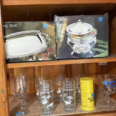 Kitchen glassware & SP lot