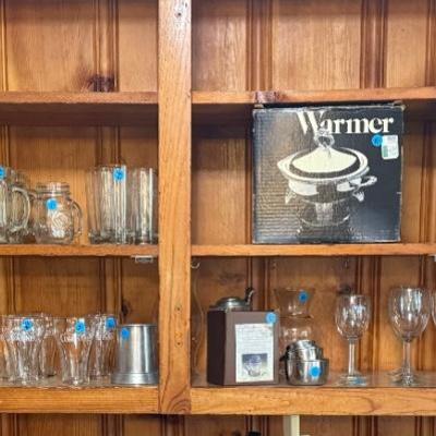 Kitchen glassware & SP lot