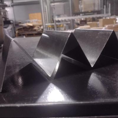 Set of 18 Three-Slot NSF Stainless Taco Shell Seperator