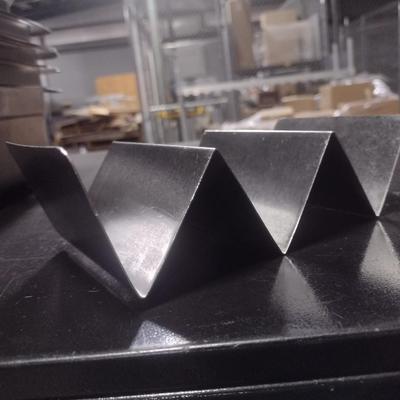 Set of 18 Three-Slot NSF Stainless Taco Shell Seperator