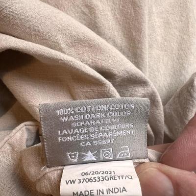 Restoration Hardware Buff Colored Queen Sized Duvet Covers, Sheets Plus a Duvet (GB2-RG)