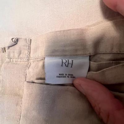 Restoration Hardware Buff Colored Queen Sized Duvet Covers, Sheets Plus a Duvet (GB2-RG)