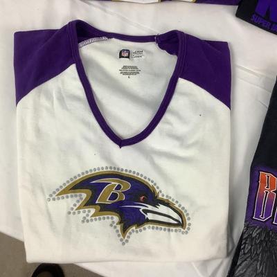 G8328 Lot of Baltimore Ravens Fan Shirts